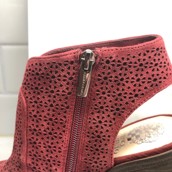 Vince Camuto Perforated Peep-toe Boot - Picture 5 of 8